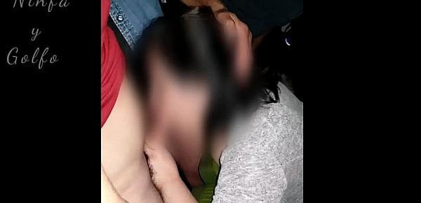  Gangbang in an adult theater - I get fucked by several men in an X cinema in front of my husband - part 1